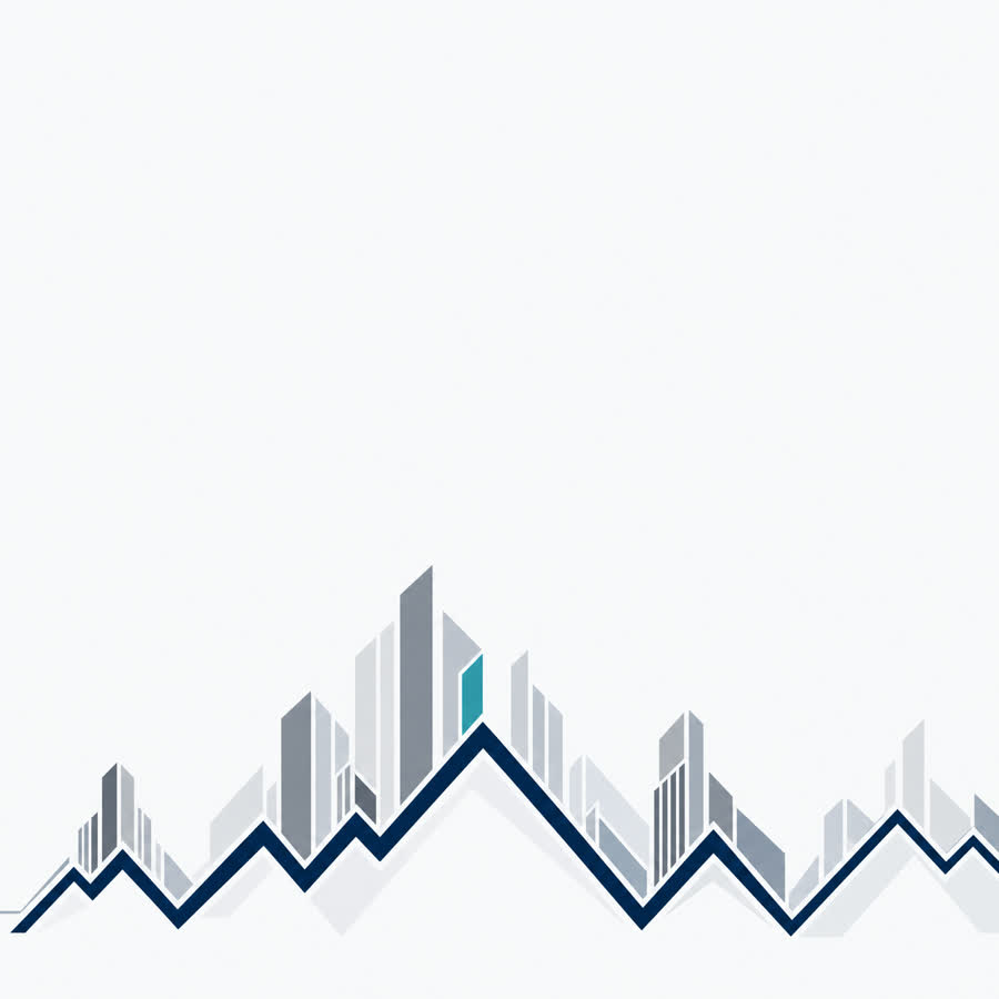 Mountain and skyline line motif